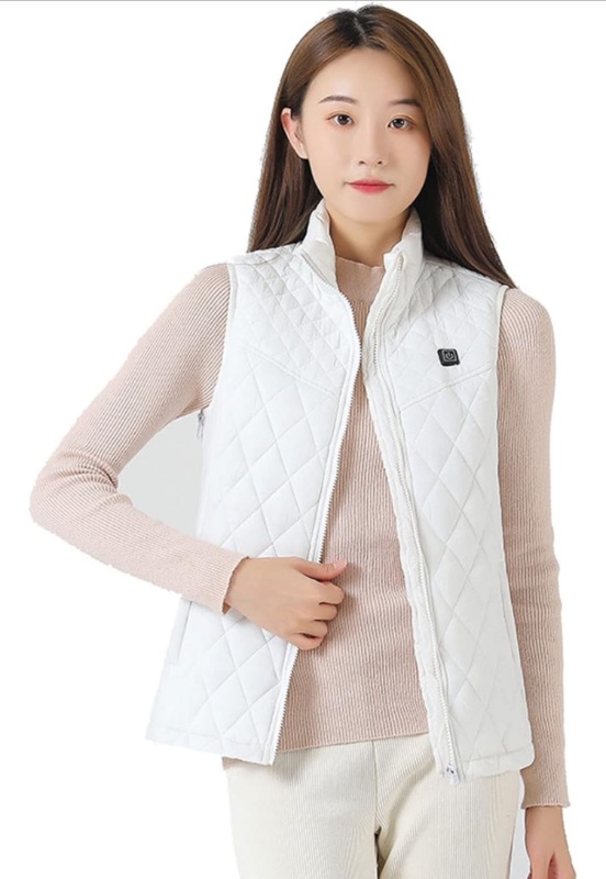 Photo 1 of ABKDCO Women's Fashionable Rechargeable Heated Vest USB Intelligent Heating Cotton Vest