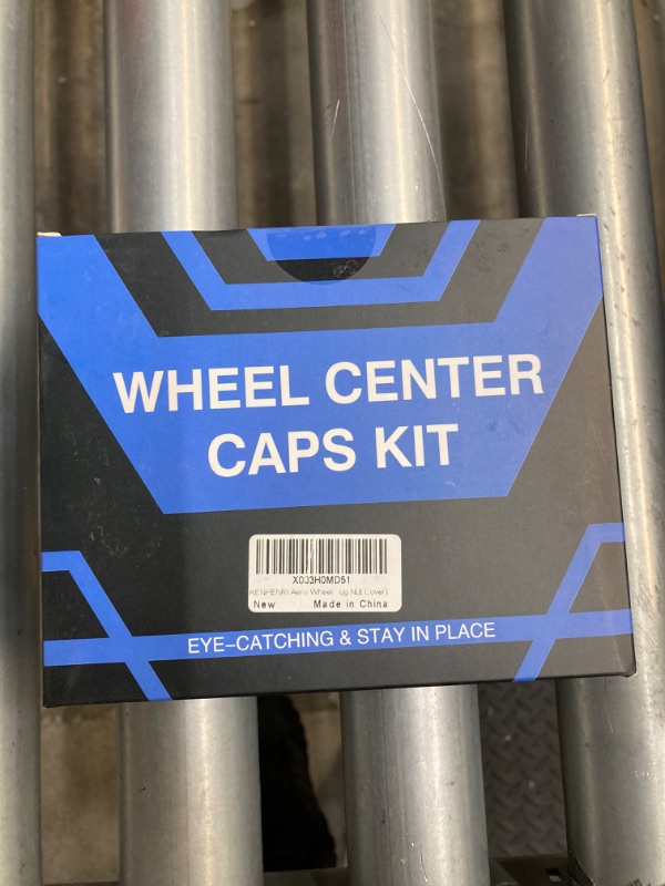 Photo 2 of KENPENRI Aerodynamic Wheel Cap Kit Compatible with Tesla 3, Y, S & X - 4 x Center Cap Set & 20 Wheel Lug Nut Cover - Matte Black