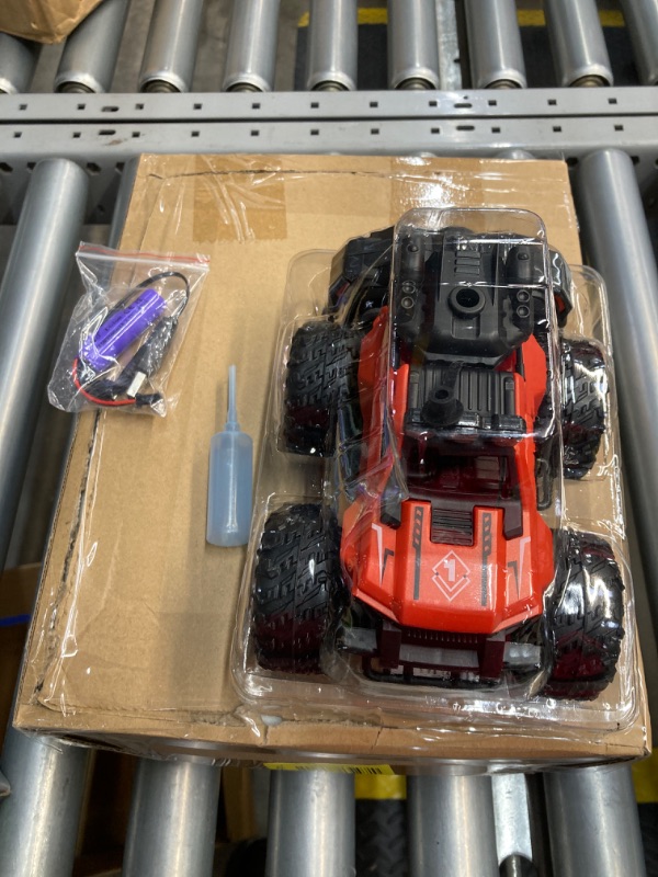 Photo 2 of ***REMOTE IS MISSING ***bibisash Remote Control Car for All Terrain, 2.4Ghz 4WD RC Off-Road Truck with Spray Effects and Upright Rotation, Ideal Remote Control Car Toy Gifts for Boys & Girls