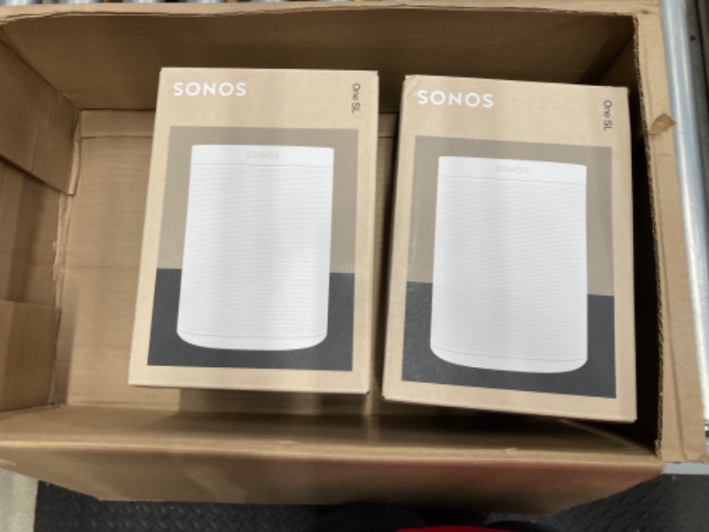 Photo 3 of Sonos Two Room Set One SL - The Powerful Microphone-Free Speaker for Music and More - White 2-Pack White