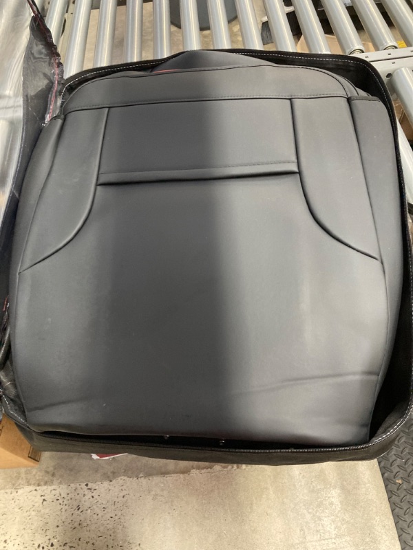 Photo 1 of ***BAG IS RIPPED **Coverado Front Car Seat Covers, 2 Pieces Car Seat Cover, Waterproof Car Seat Protectors, Nappa Leather Car Seat Cushion, Driver Seat Cover Universal Fit for Most Sedans SUV Pick-up Truck,BlackRed Blackred Front