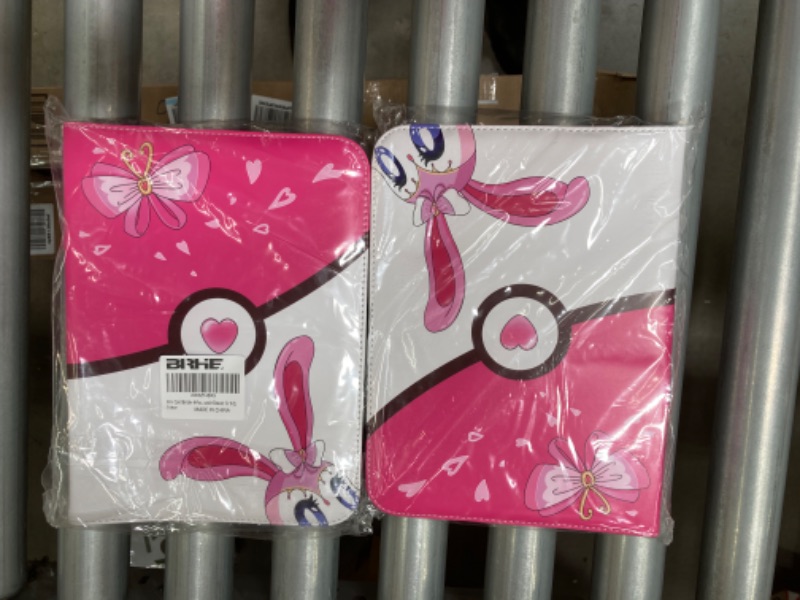 Photo 1 of ***BUNDLE OF 2***BRHE Card Binder-4 Pockets,504 Capacity,Card Holder with 63 Sleeves,Trading Card Collector Zipper Album Holder,Gift for Girls(Pink)
