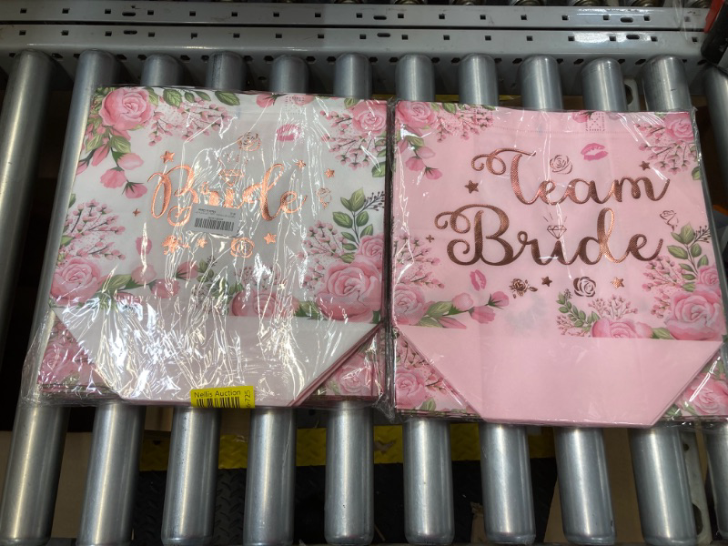 Photo 1 of ***Bundle of 2**PARSUP 12PCS Bride to Be Bags, Hen Party Tote Bags with Handles, Bridesmaid Treat Bags, Wedding Bridal Shower Gift Non-Woven Bags for Gifts Wrapping, Bachelorette Party Supplies, 12.8"×9.8"×6.7"