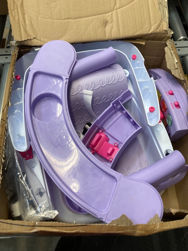 Photo 2 of ***Needs to be cleaned**Infantino Music & Lights 3-in-1 Discovery Seat and Booster - Convertible Infant Activity and Feeding Seat with Electronic Piano for Sensory Exploration, for Babies and Toddlers, Lavender