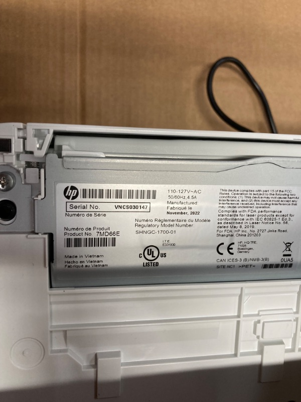 Photo 1 of HP LaserJet M110we Wireless Monochrome Printer with HP+ and Bonus 6 Months Instant Ink (7MD66E) New Version: HP+, M110we