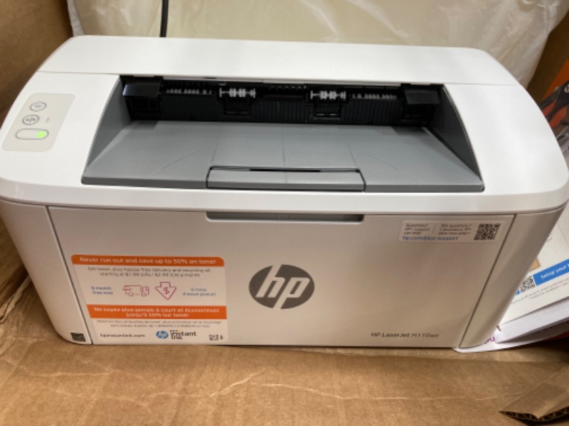 Photo 1 of HP LaserJet M110we Wireless Monochrome Printer with HP+ and Bonus 6 Months Instant Ink (7MD66E) New Version: HP+, M110we