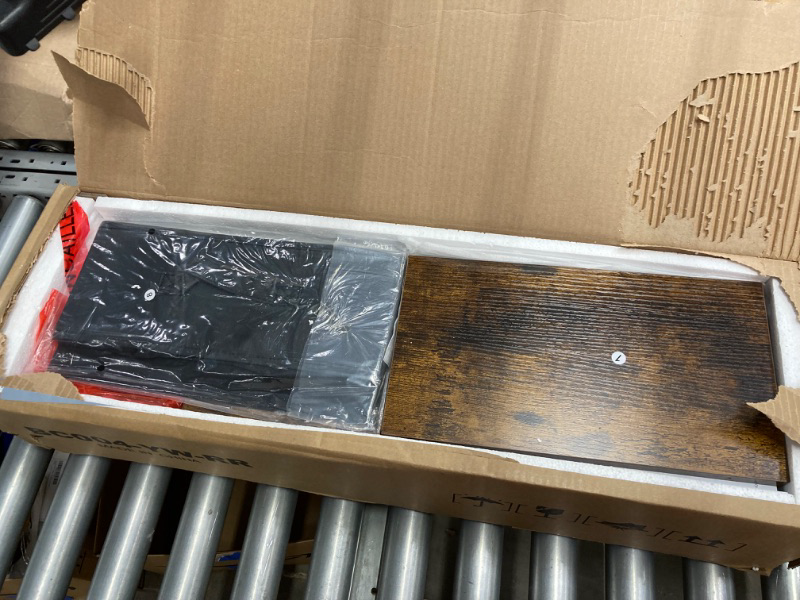 Photo 1 of Rolanstar Tree Bookshelf with Drawer, 8 Shelf Bookcase, Retro Wood Storage Rack for CDs/Movies/Books, Utility Organizer Shelves for Living Room, Bedroom, Home Office Black