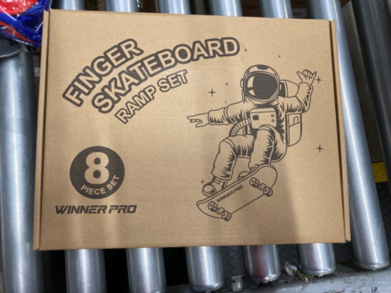 Photo 1 of WINNER PRO Finger Skateboard Ramp 23 PCS Set - Fingerboard Skate Park Kit, Mini Finger Toy Set with Fingerboards Bike Scooters Mini Short Finger Skateboard Ramp Decks for Kids Christmas Birthday Gift A - 2023NEST 20 PCS