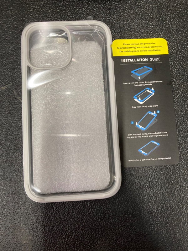 Photo 1 of SUPCASE for iPhone 13 Pro Max Case with Screen Protector (UB Edge Pro), [Anti-Scratch] [Full-Body Protection] Slim Frame Clear Shockproof Protective Phone Case for iPhone 13 Pro Max, Silver