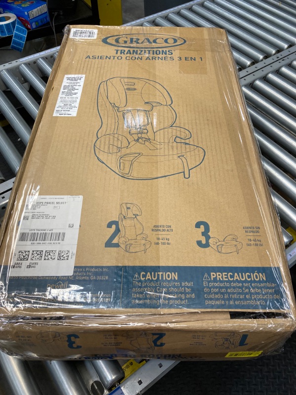 Photo 1 of Graco Tranzitions 3 in 1 Harness Booster Seat, Proof Tranzitions Black