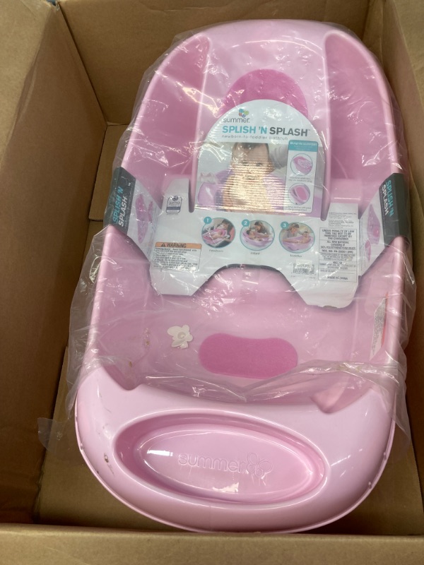 Photo 2 of Summer Splish 'N Splash Newborn to Toddler Bath Tub, Pink