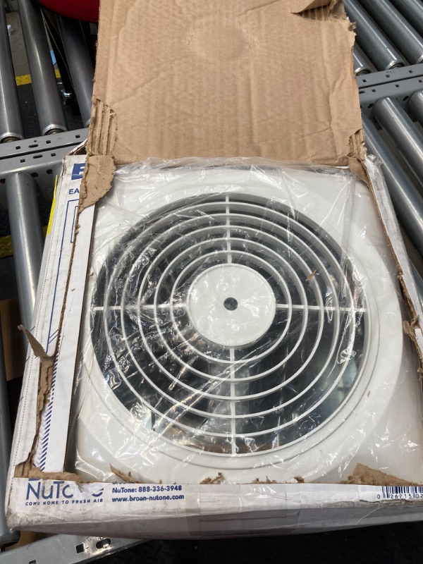 Photo 2 of Broan-Nutone 511 Room-to-Room Ventilation Fan, Plastic White Square Exhaust Fan, 4.5 Sones, 180 CFM, 8"