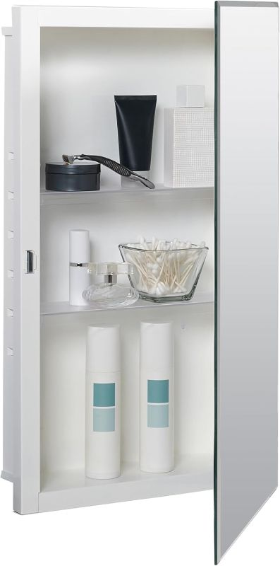 Photo 1 of 
Zenna Home Medicine Cabinet with 2 Adjustable Shelves, 16" x 26" Inches – Frameless Bathroom Mirror Cabinet with Steel Body – Recessed or Surface...
Style:Frameless