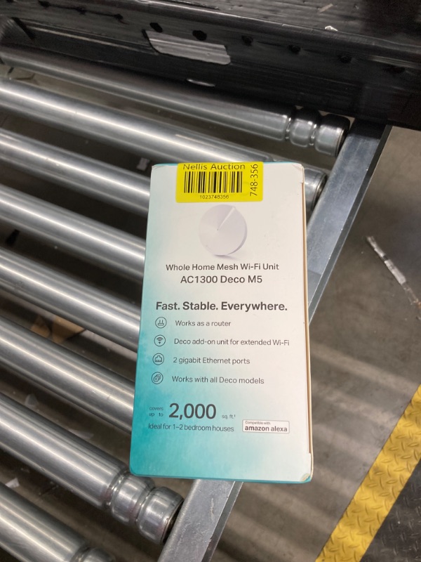 Photo 1 of TP-Link Deco Mesh WiFi Router (Deco M5) – Dual Band Gigabit Wireless Router, Quad-core CPU, MU-MIMO, HomeCare, Parental Control, Up to 2,000 sq. ft. Coverage, Works with Alexa, 1-pack