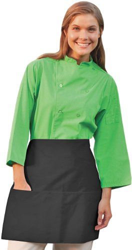 Photo 1 of 3-Pocket Half Waist Apron Blk
