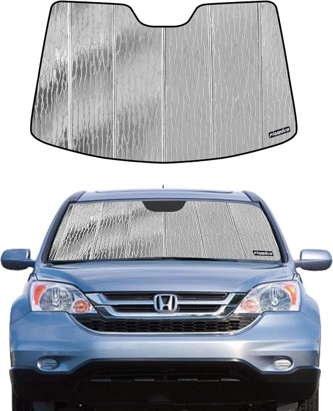 Photo 1 of Pigenius Windshield Sun Shade for 2007 2008 2009 2010 2011 Honda CR-V, Custom Fit Front Window Shade - Premium Folding Sunshade Silver-Premium Sunshade 2007-2011