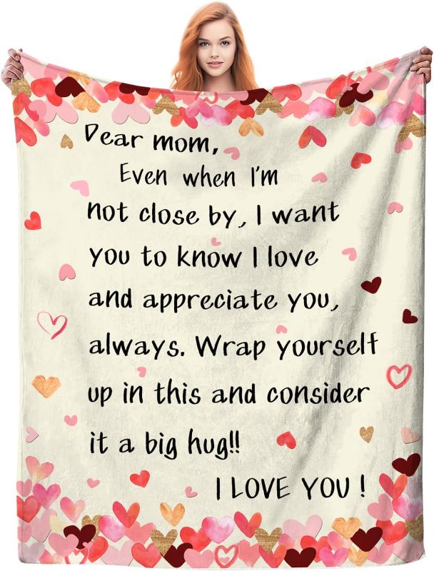 Photo 1 of *** DESIGN VARIES*** Gifts for Mom Blanket Mother's Day Birthday Gifts for Mom Throw Blanket Soft Warm Blankets Gift for Mom from Daughter Son 50"X40"