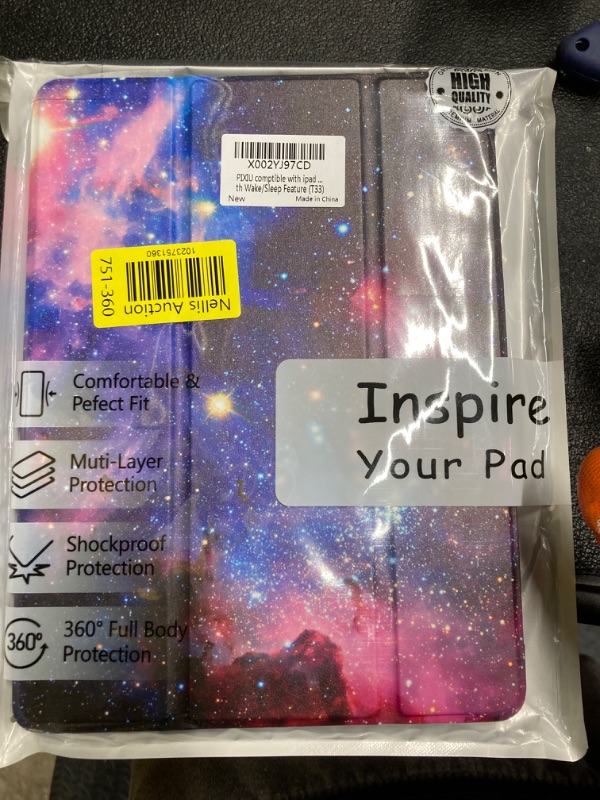 Photo 2 of PIXIU comptible with ipad 10.2 case with Pencil Holder 2021& 2019 & 2020 Release,iPad 9th/8th/7th Generation Case,Full Body Protective Filio Smart case Cover with Wake/Sleep Feature (T33) T33 iPad 9th/8th/7th