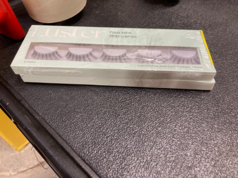 Photo 2 of 2 PACK! Faux Mink Strip Lashes, DIY Individual Fake Eyelashes At Home Extensions, Bold and Dramatic Eye Lashes for a Statement Glam, Waterproof and Reusable Lashes Wispy, 5 Pairs Radiant Allure