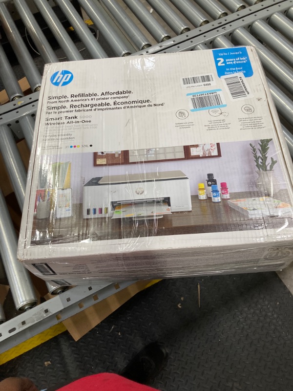 Photo 5 of HP Smart Tank 5000 Wireless All-in-One Ink Tank Printer with up to 2 years of ink included, mobile print, scan, copy, white, 17.11 x 14.23 x 6.19