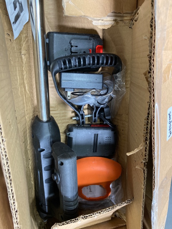 Photo 3 of ***MISSING PARTS***Cordless  Wacker?Lawn Edgers Battery Powered Weed-Wacking for Yard Lawn and Garden 21v Weed and Grass Trimmer Cordless black with 2 battery