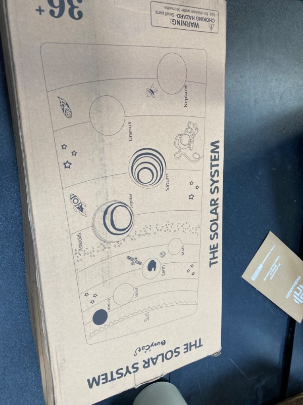 Photo 1 of 3D Wooden Solar System Model Board?Educational Planets Model,Montessori Astronaut Toys?Space Learning Toys?Astronomy for Kids/Adults for Home Office Desk Decorations