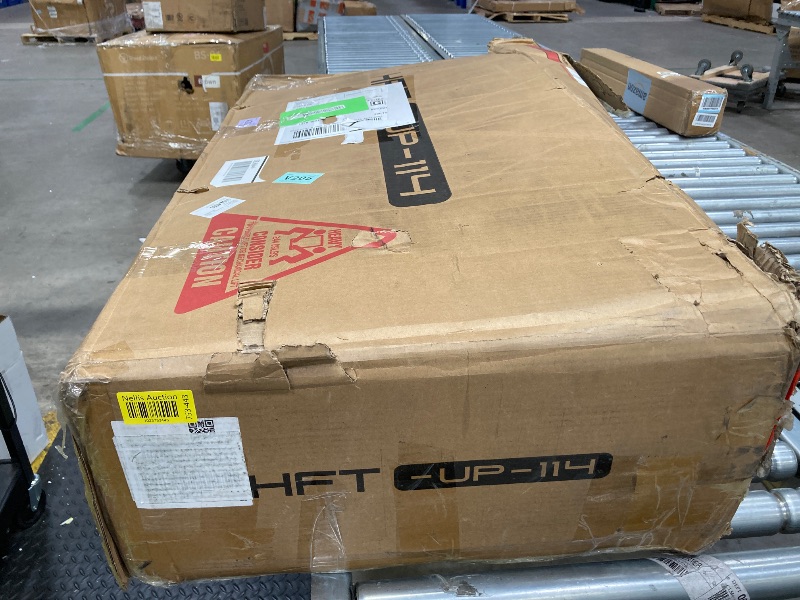 Photo 1 of ***(PARTS ONLY -SELLING AS IS -INCOMPLETE)*** 
Homfa Twin Bed Frame with LED Light & Charge Station, Storage Drawers Modern Upholstered Wingback Platform Bed Frame, Beige Velvet  ***(BOX RIPPED/TORN)***
