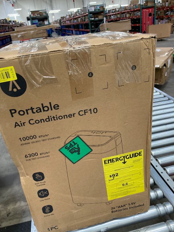 Photo 1 of 12,000 BTU Portable Air Conditioner Cools Up to 500 Sq.Ft, 3-IN-1 Energy Efficient Portable AC Unit with Remote Control & Installation Kits for Large Room, Campervan, Office, Temporary Space