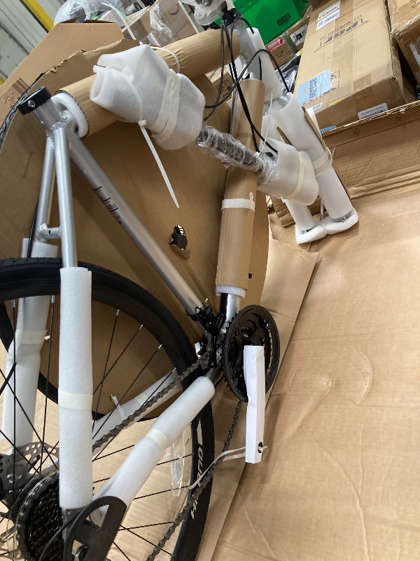 Photo 1 of HH HILAND 700C Road Hybrid Bike, 21 speeds Bikes Urban City Commuter Bicycle with Disc Brake for Men Women Adult Comfortable Bicycle