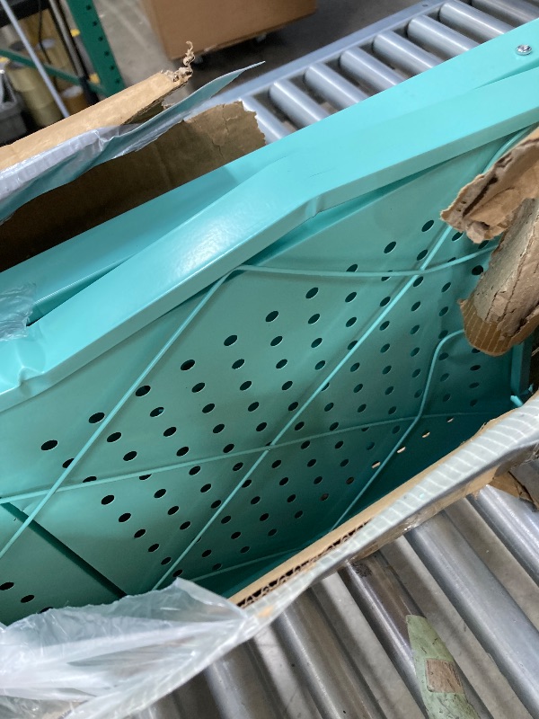 Photo 1 of ***DAMAGED, DENTED/BENT -SEE ALL PHOTOS -SELLING AS IS *** 
COOKCOK 5-Tier Storage Shelving Unit Metal Shelf 27.9 X13.4 X62.5 Foldable Storage Shelf with Wheels Garage Shelf Metal Storage Rack Kitchen Shel
