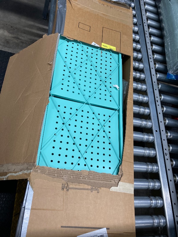 Photo 1 of ***DAMAGED, DENTED/BENT -SEE ALL PHOTOS -SELLING AS IS *** 
COOKCOK 5-Tier Storage Shelving Unit Metal Shelf 27.9 X13.4 X62.5 Foldable Storage Shelf with Wheels Garage Shelf Metal Storage Rack Kitchen Shel
