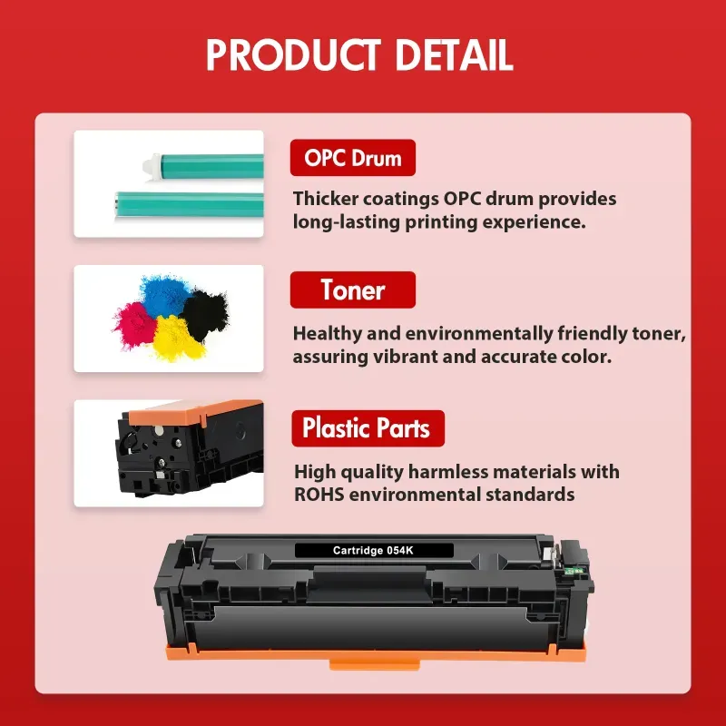 Photo 1 of 054 Toner Cartridge Compatible for Canon 054 054H CRG-054 CRG-054H Color ImageClass MF644Cdw MF641Cw MF642Cdw LBP622CDW Printer Ink (Black Cyan Magenta Yellow, 4-Pack)

