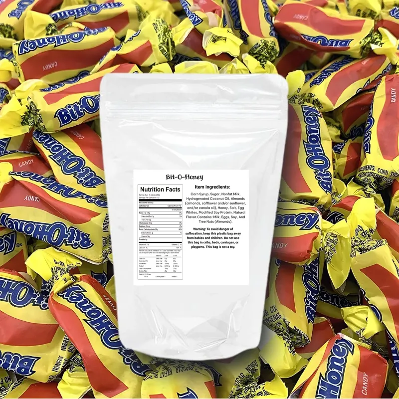 Photo 1 of ***BB  05/24/2027***Bit-O-Honey Obelys Candy (3 Pounds) Individually Wrapped - (Approx 195 Pieces)
