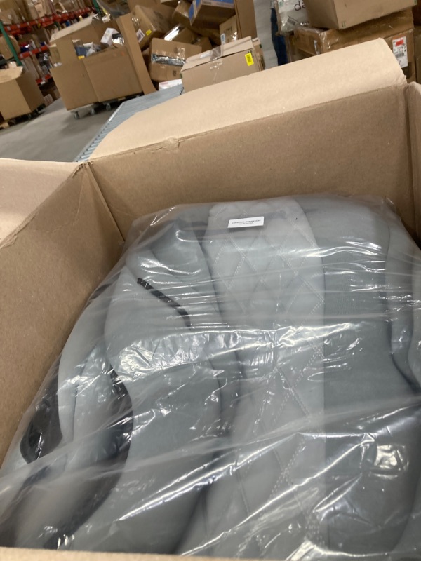 Photo 1 of FH GROUP Custom Fit Seat Covers for Tesla Model Y Neoprene Water Resistant Automotive Seat Covers - Front Set Solid Gray Solid Gray - Full Set