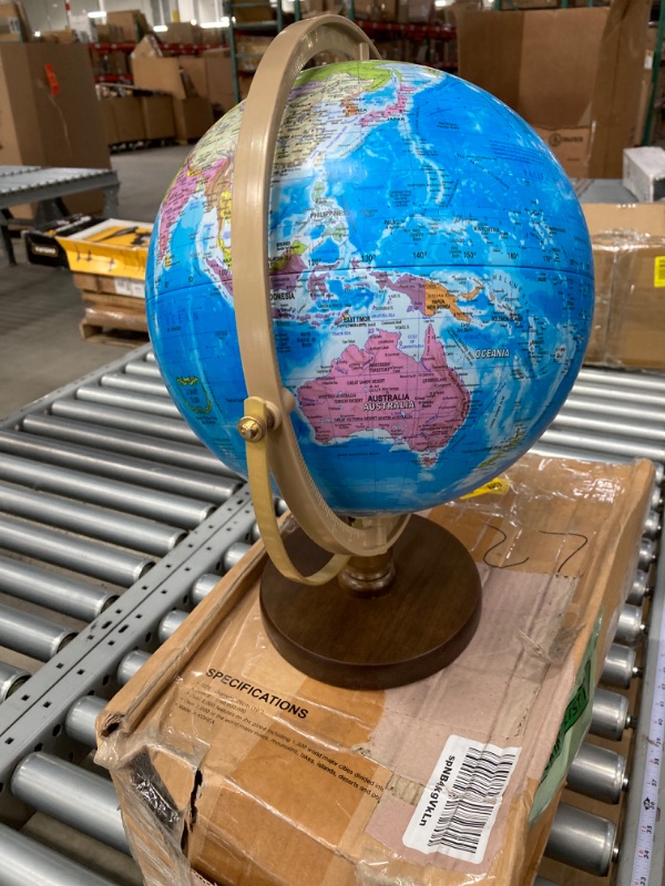 Photo 1 of with Interactive APP & LED Illuminated Constellations at Night, US-Patented STEM education 10" World Globe with Detailed map