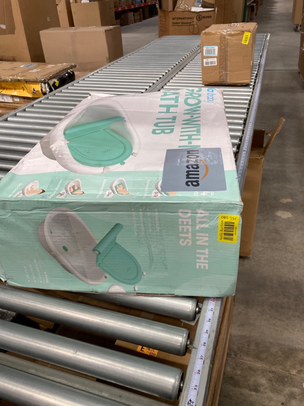 Photo 1 of 4-in-1 Grow-with-Me Bath Tub by Frida Baby Transforms Infant Bathtub to Toddler Bath Seat with Backrest for Assisted Sitting in Tub
