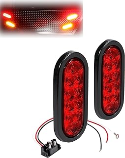 Photo 1 of 

BUNDLE ITEMS (3PACK) Pack-2 Car Tail Lights, Oval Led Light Bulbs, Brake Lights with Plug, 12V Turn Lights, 7.48" x 3.26" Auto Bulbs Replacement, Universal for Most Cars, Trucks, SUVs, Trailer (Red)