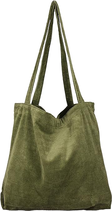 Photo 1 of 
Brand: YINUO
Women’s Corduroy Tote Bag, Casual Handbags Big Capacity Shoulder Shopping Bag with 2 Pockets