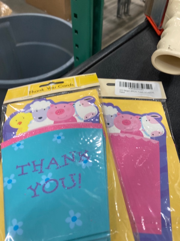 Photo 2 of (2PACK) OCD Bargain (8PC) 6x4 inches, Thank You Cards With 8PC Yellow Envelopes, Peel and Seal Envelopes. Thank You Message for Birthday Party, Holidays. (1 packs),Each pack include 8 PC.