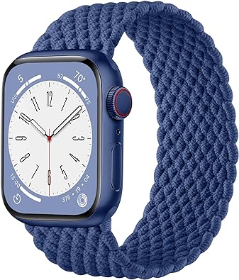 Photo 1 of (2PACK) Solo Loop Band Compatible with Watch Band 38mm 40mm 41mm for Men Women, Stretchy Braided Sport Strap Replacement for iWatch Series SE 8 7 6 5 4 3 2 1