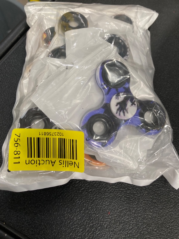 Photo 2 of 10 Pack Metal Fidget Spinners for Children, Stocking Stuffers Classroom Exchange Gifts for Boys Girls, Anxiety and Stress Relief, Killing Boredom and Passing Time Halloween