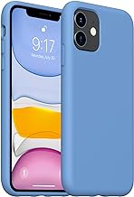 Photo 1 of (2PACK) OuXul iPhone 11 Case,Liquid Silicone Gel Rubber Phone Case,Compatible with iPhone 11 Case Cover 6.1 Inch Full Body Slim Soft Microfiber Lining Protective Case (Cornflower)