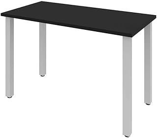 Photo 1 of BESTAR Universel BESTAR Universel Table Desk with Square Metal Legs, 30 x 60, Black Desk with Square Metal Legs, 30 x 60, Black