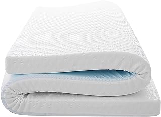 Photo 1 of 3 Inch Queen Memory Foam Mattress Topper, Extra Firm Bed Topper for Pain Relief, Removable Cover, Cooling & Breathable, Certipur-Us & Oeko-Tex Certified