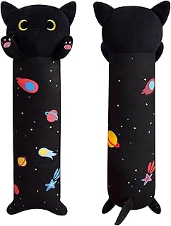 Photo 1 of Long Cat Plush,19.5" Long Cat Body Pillow,Long Cat Stuffed Animals,Soft Long Cat Plushie,Black Cat Plush Long Space Cat Pillow for Kids Birthday