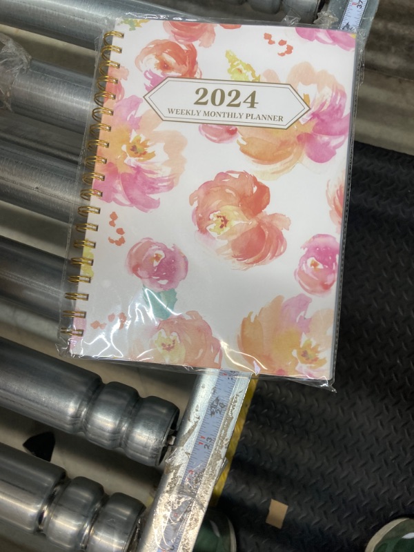 Photo 2 of Ymumuda Planner 2024, 12-Month Planner from JAN.2024 to DEC.2024, 7" X 10", Weekly Monthly Planner 2024 with Waterproof Cover, Sticky Index Tabs, Large Writing Blocks, Floral 07