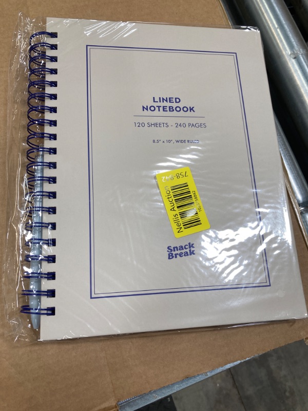 Photo 2 of Cute Hardcover Spiral Notebook, 5 Subject College Ruled Composition 8.5 * 11 Notebooks for School and Work (Purple border)