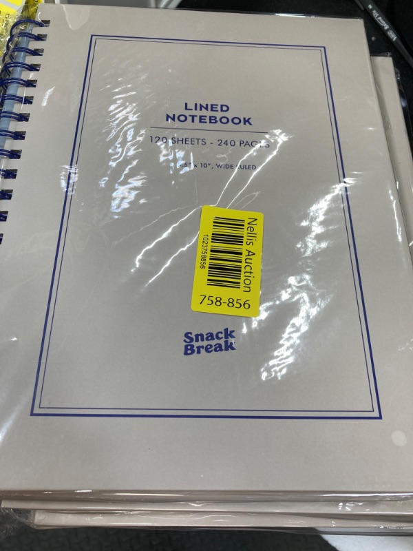 Photo 1 of Cute Hardcover Spiral Notebook, 5 Subject College Ruled Composition 8.5 * 11 Notebooks for School and Work (Purple border)