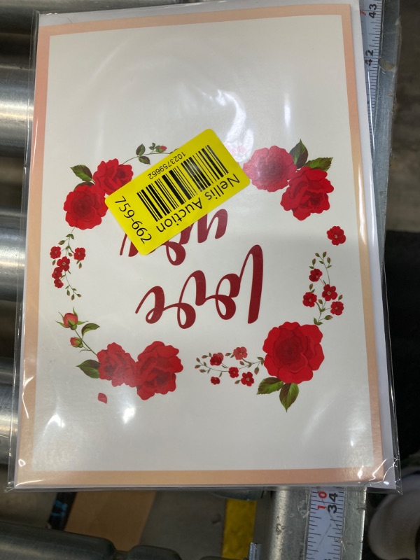 Photo 2 of MZD8391 Musical 3D Pop Up Mothers Day Card, Greeting Card, Rose Bouquet Romantic Mothers Day Gifts, Happy Anniversary Cards, Wedding Cards