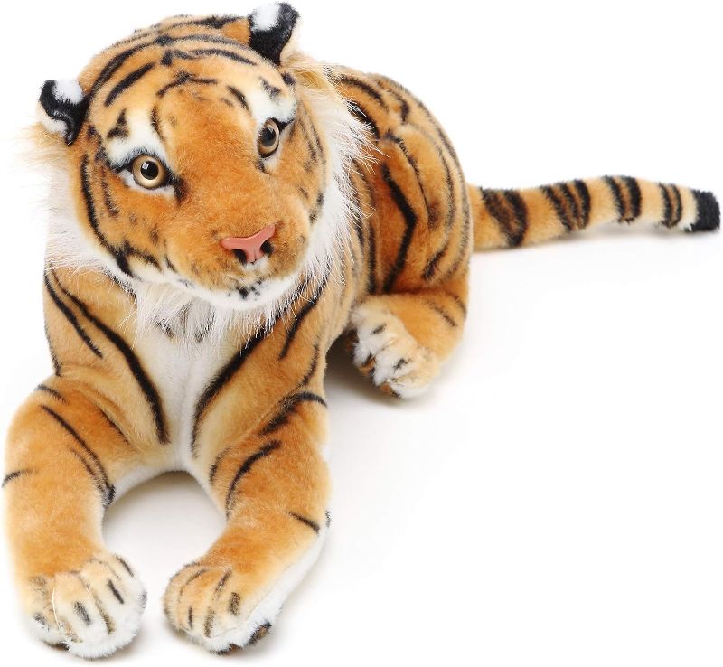 Photo 1 of 23.6 Inch Tiger Stuffed Animal Plush Toys Realistic Soft Stuffed Animals Plush Pillow for Boys Girls Christmas Birthday Gift